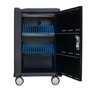 32 port iPads USB Charging Trolley ,Tablets Charging Cart Cabinet with Sync