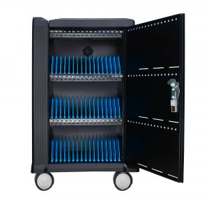 48-Port USB Charging Station Cabinet for Tablet, iPad & Android, Charge & Sync 